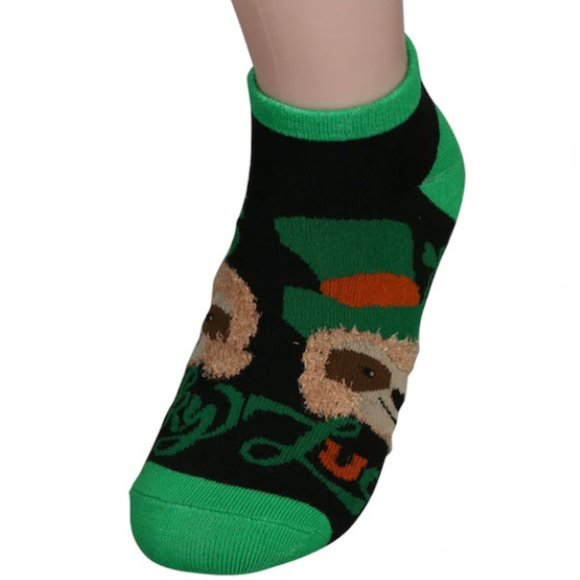 *3/$15* Sloth Lucky St. Patrick's Day Socks - Picture 4 of 4
